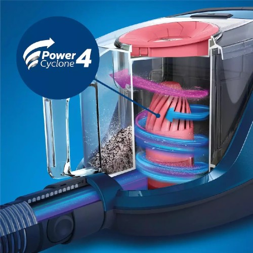 VACUUM CLEANER  XB2125/09  POWER CYCLONE 4 BLUE GLASS 1.3LT 850W ΜΕ ΚΑΔΟ